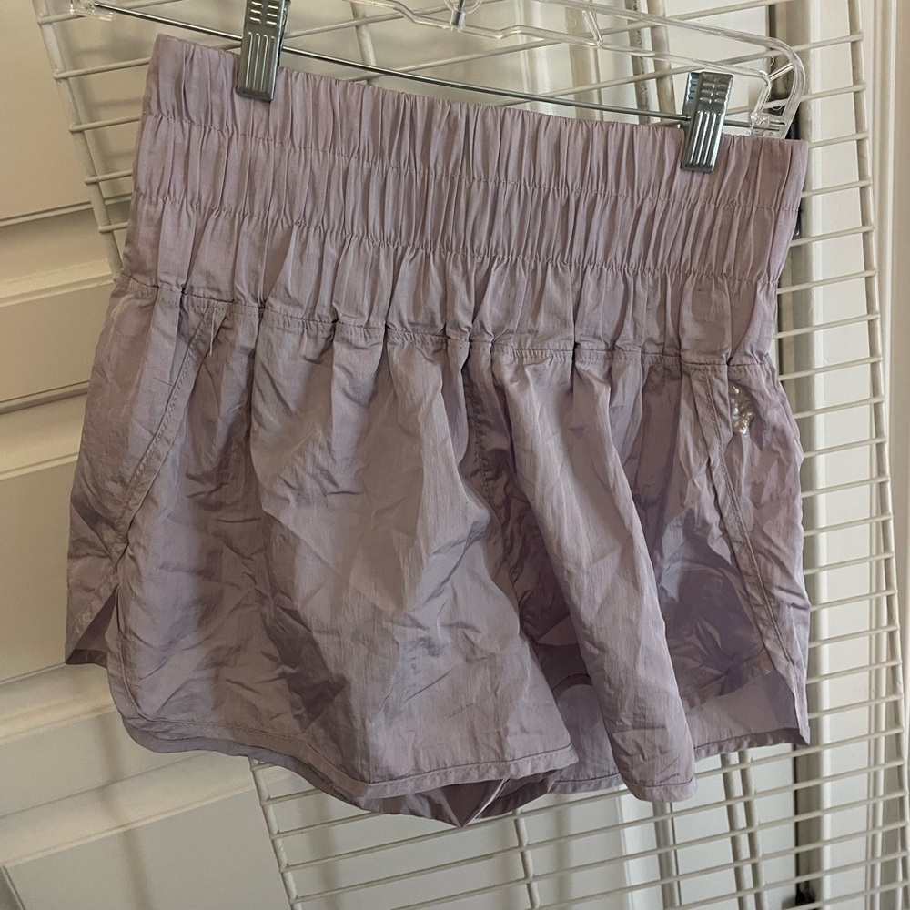 lavender/ lilac free people movement shorts